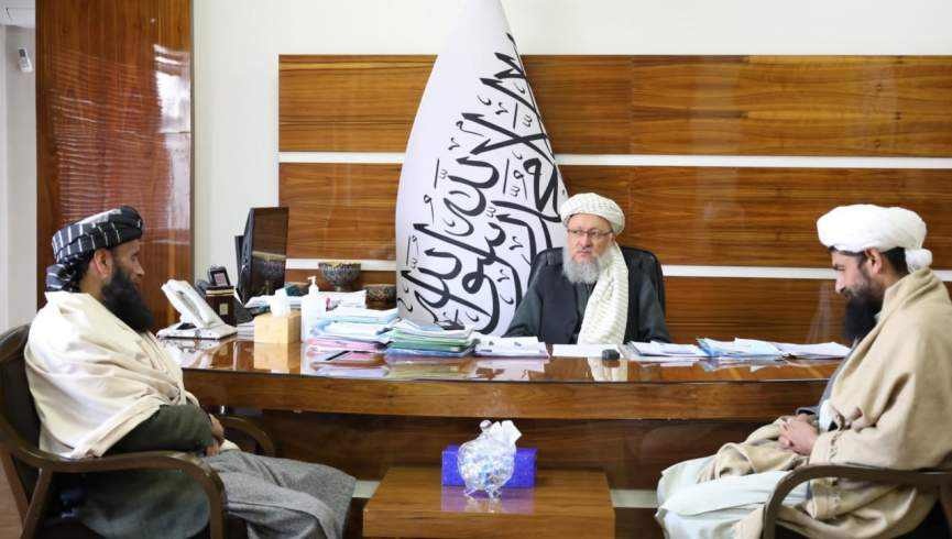 معاون اداری گروه طالبان با شمار از علمای ولایت پنج‌شیر دیدار کرد