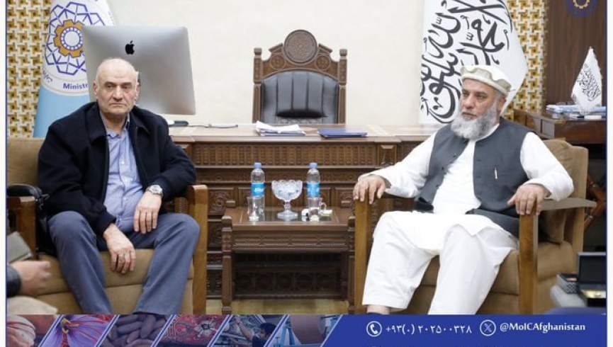 سرپرست وزارت صنعت گروه طالبان با رئیس شرکت امی اوغلو دیدار کرد