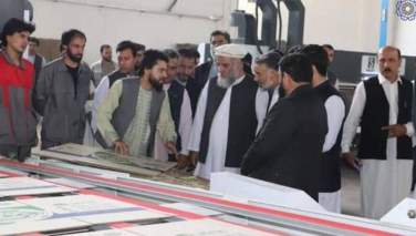 گروه طالبان یک کارخانه‌ی تولید کارتن را در هرات افتتاح کردند