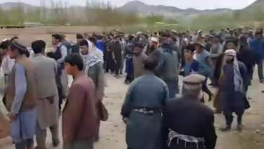تظاهرات باشندگان ارگوی بدخشان؛ طالبان بار دیگر بر معترضان شلیک کردند