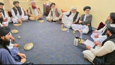 معاون اقتصادی گروه طالبان با شورای علمای بغلان دیدار کرد