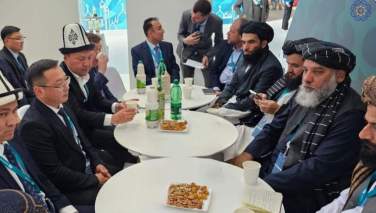 سرپرست وزارت صنعت طالبان با معین وزارت تجارت قرقیزستان دیدار کرد