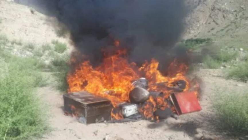 طالبان ده‌ها آله موسیقی را در بدخشان آتش زدند