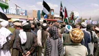 برافراشتن پرچم جبهه مقاومت در بغلان؛ پیامی آشکار به طالبان
