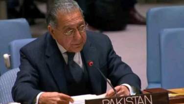 د پاکستان استازي د ملګرو ملتونو د امنیت شورا د طالبانو د بندیزونو د کمېټې مشري په غاړه واخیسته