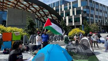 تصرف مقر «مایکروسافت» به‌دست حامیان فلسطین